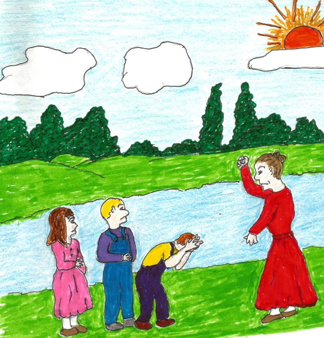 Rock throwing Mama (1)