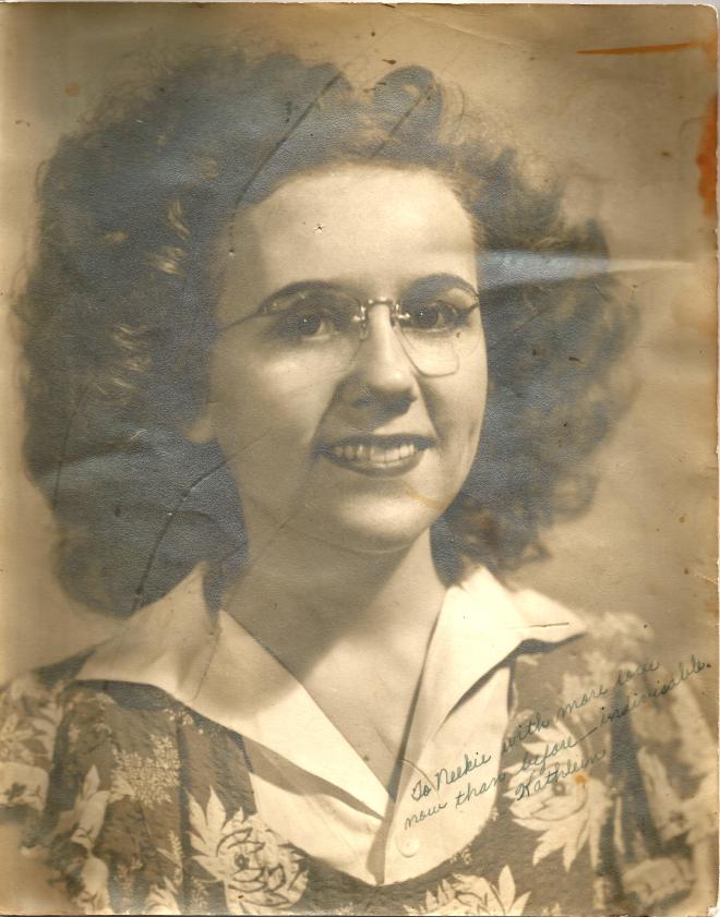 Kathleen Holdaway in flowered dress0002