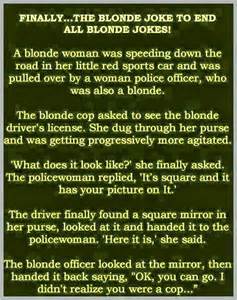Blonde police officer