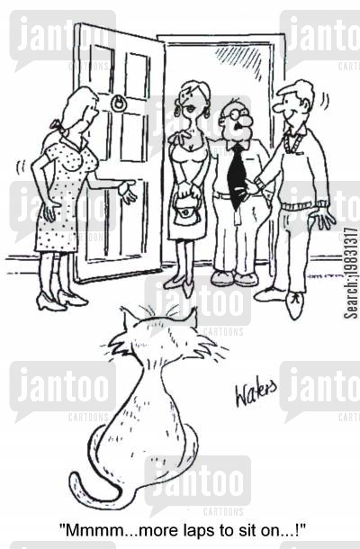 'Mmmm...more laps to sit on...!'