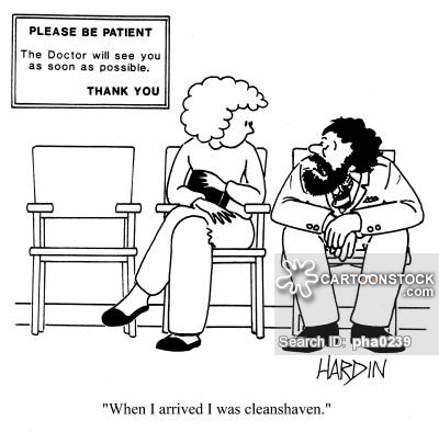 'When I arrived I was cleanshaven.'